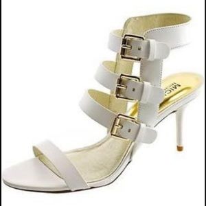 michael kors white gladiator sandal size 6M